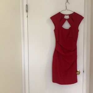 Red Le Chateau Cocktail Dress